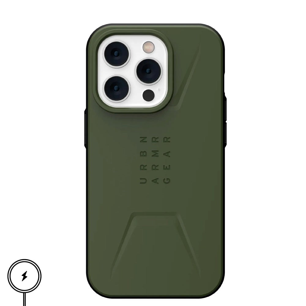 iPhone 14 Pro UAG CIVILIAN Series Case - MagSafe Compatible - Olive