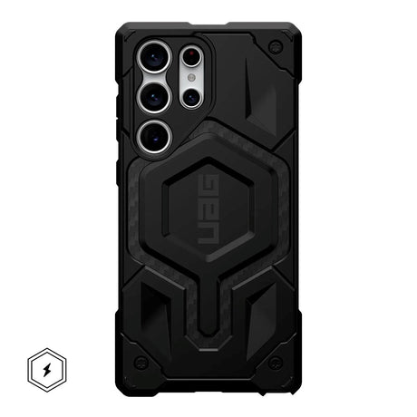 Samsung Galaxy S23 Ultra UAG MONARCH Pro Series Back Case - Carbon Fiber - MagSafe Compatible - Black