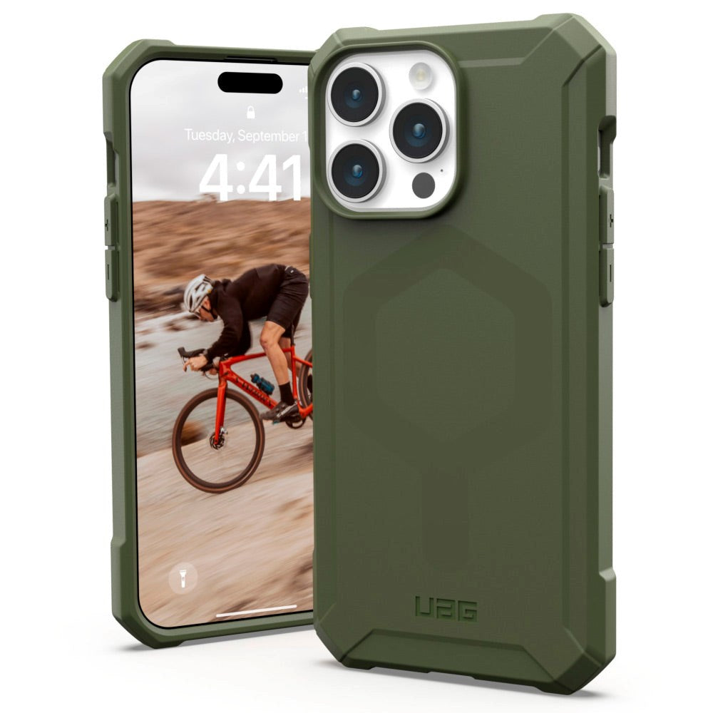 iPhone 15 Pro UAG ESSENTIAL ARMOR Series Case - MagSafe Compatible - Olive