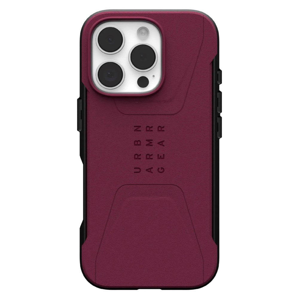 iPhone 16 Pro UAG CIVILIAN Series Case - MagSafe Compatible - Bordeaux