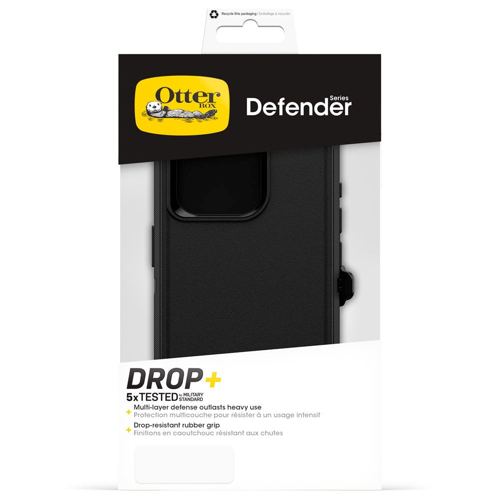 OTTERBOX Defender Series iPhone 15 Pro Case with Belt Holder - Black