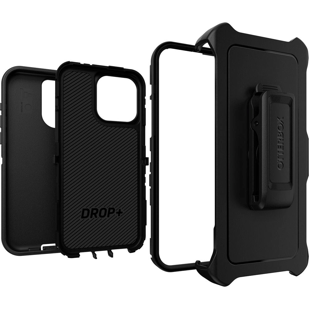 OTTERBOX Defender Series iPhone 15 Pro Max Case with Belt Holder - Black