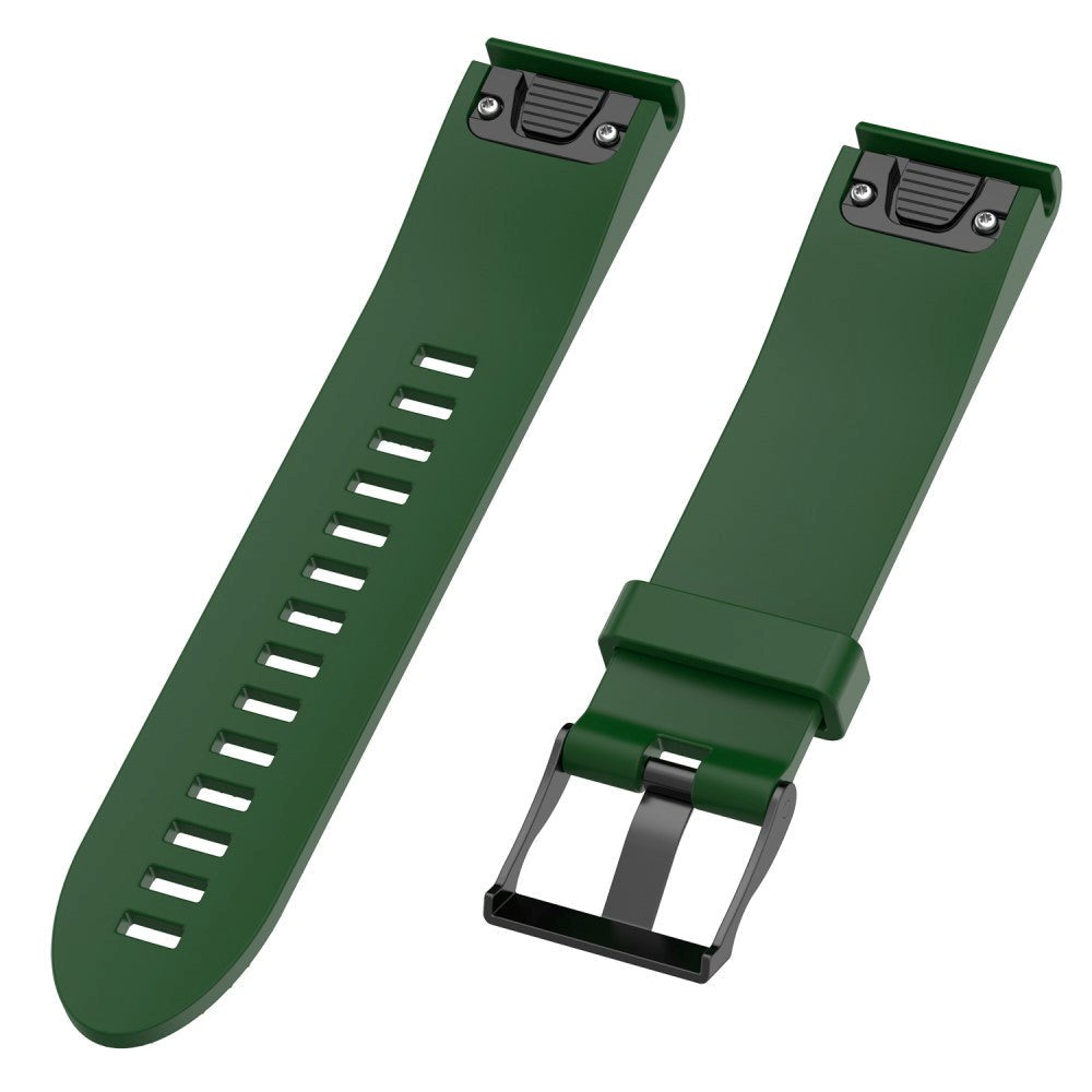 Universal Garmin 20mm Neutral Silicone Strap incl. Screwdrivers - Dark Green