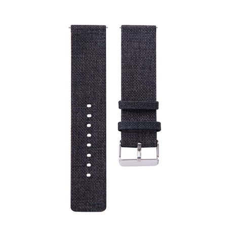 Smartwatch Nylon Canvas Strap - (20mm) - Black