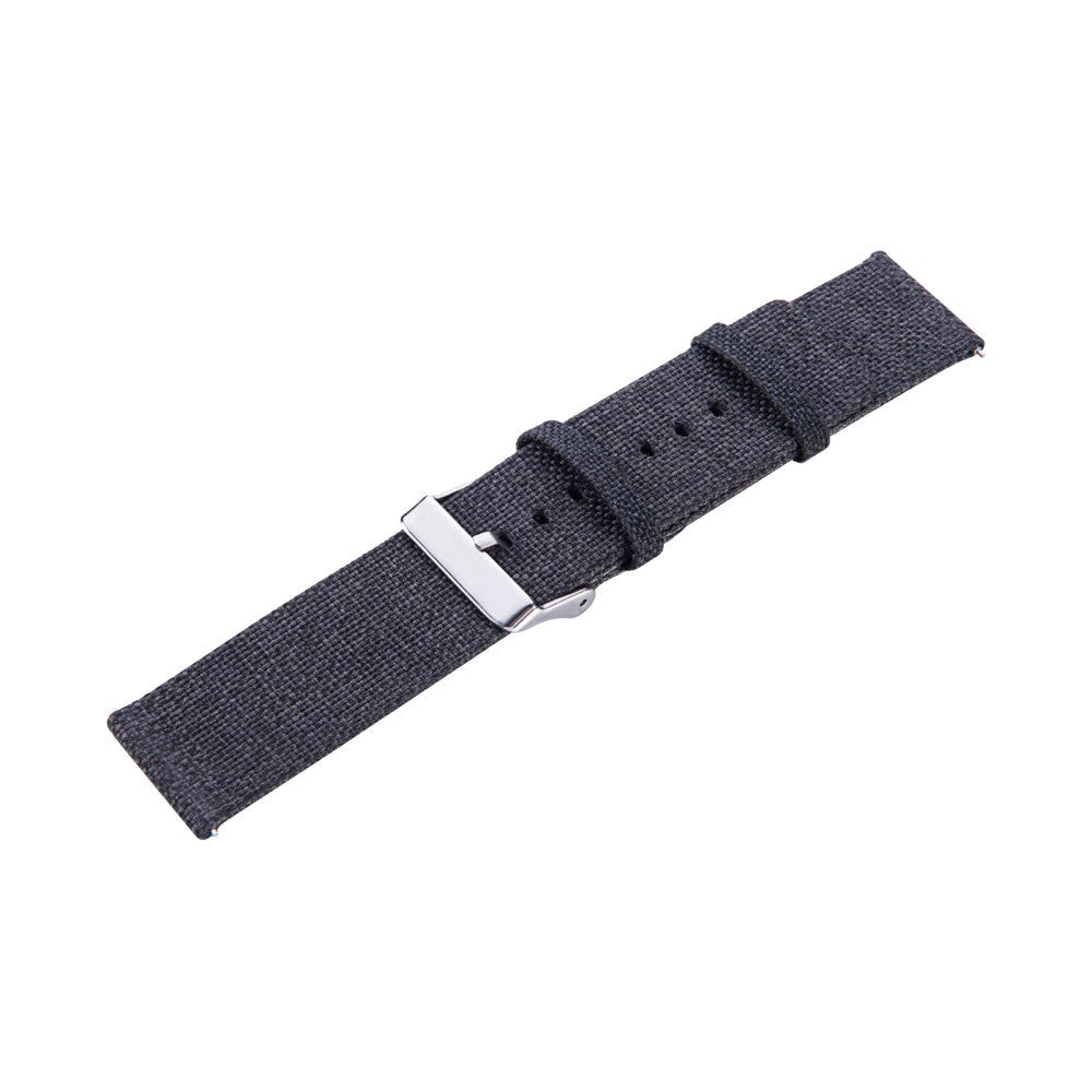 Smartwatch Nylon Canvas Strap - (20mm) - Black