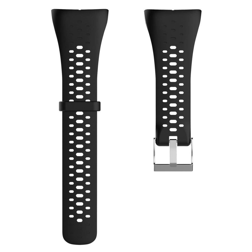 Polar M430 w. holes Silicone Strap - Black