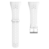 Polar M430 w. holes Silicone Strap - White