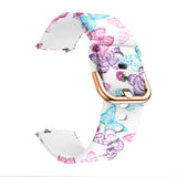 EIDERWOOD Universal (20mm) Smartwatch Silicone Strap - Butterflies
