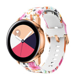 EIDERWOOD Universal (20mm) Smartwatch Silicone Strap - Colorful Flowers