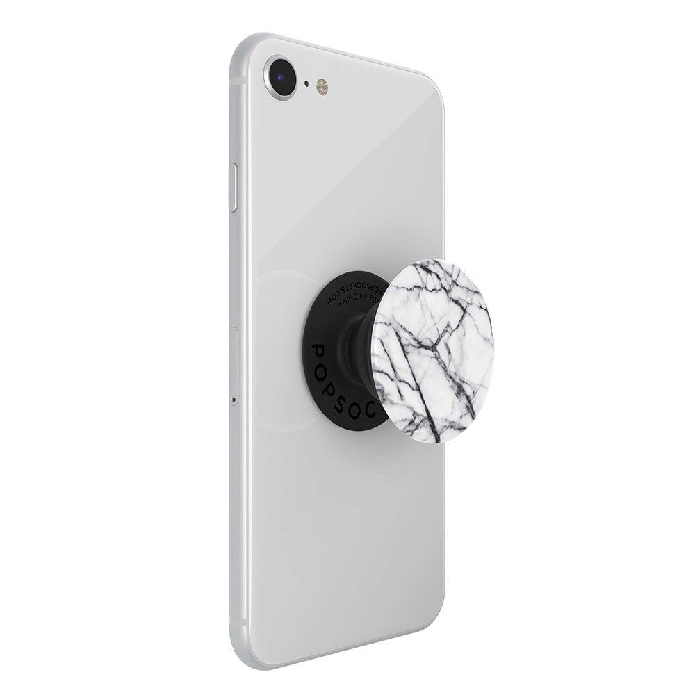 POPSOCKETS PopGrip Dove White Marble Removable Grip with Stand Function