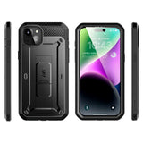 iPhone 15 SUPCASE Unicorn Beetle Pro Tough Case w. Screen Protector - Black