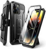 iPhone 15 Pro SUPCASE Unicorn Beetle Pro Tough Case w. Screen Protector - Black