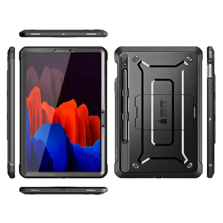 Supcase Samsung Galaxy Tab S9 Tough Case - Unicorn Beetle Pro Case w. Protective film - Black