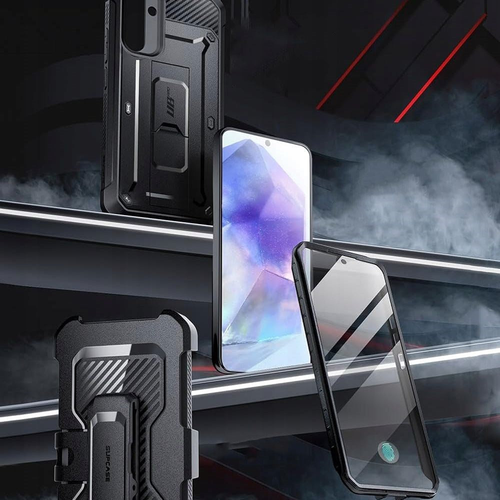 Samsung Galaxy A55 (5G) SUPCASE Unicorn Beetle Pro Case w. Screen Protector - Black