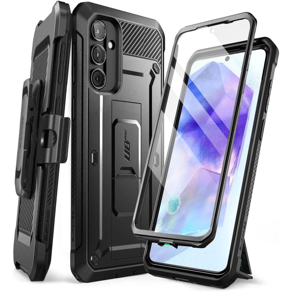 Samsung Galaxy A55 (5G) SUPCASE Unicorn Beetle Pro Case w. Screen Protector - Black