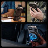 Supcase Unicorn Beetle Grip Google Pixel 9a Case - MagSafe Compatible - Transparent / Black