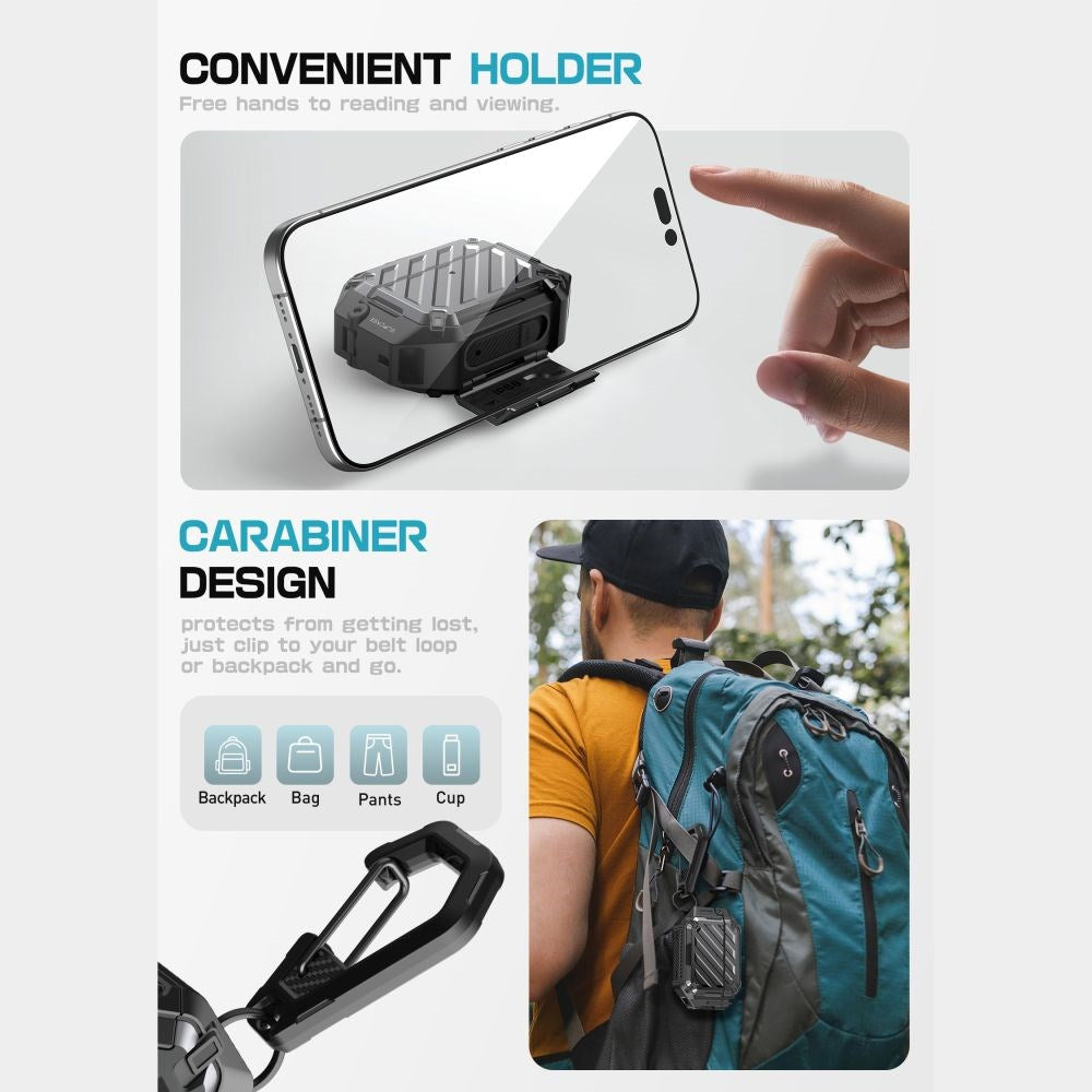 AirPods Pro (3. gen.) Supcase Unicorn Beetle Pro Case - MagSafe Compatible - Black