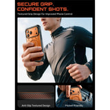 iPhone 17 Pro SUPCASE UB GRIB PRO MAG Case w. Screen Protector - MagSafe Compatibel - Transparent / Orange