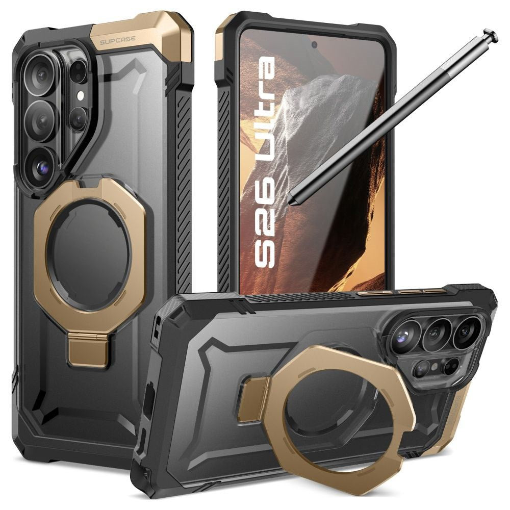 Samsung Galaxy S26 Ultra SUPCASE UB Grip Mag Case - MagSafe Compatible - Black / Gold