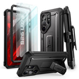 Samsung Galaxy S26 Ultra SUPCASE Unicorn Beetle Pro Case with 2x Tempered Screen Protector Glass – Black