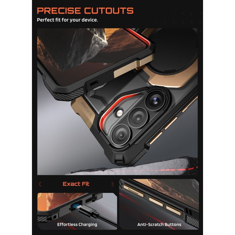 Samsung Galaxy S26 SUPCASE UB Grip Mag Case - MagSafe Compatible - Black / Gold