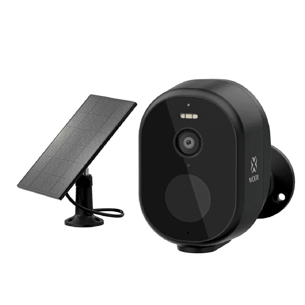 WOOX Smart Outdoor Camera - Wireless Camera with Solar Panel - Black