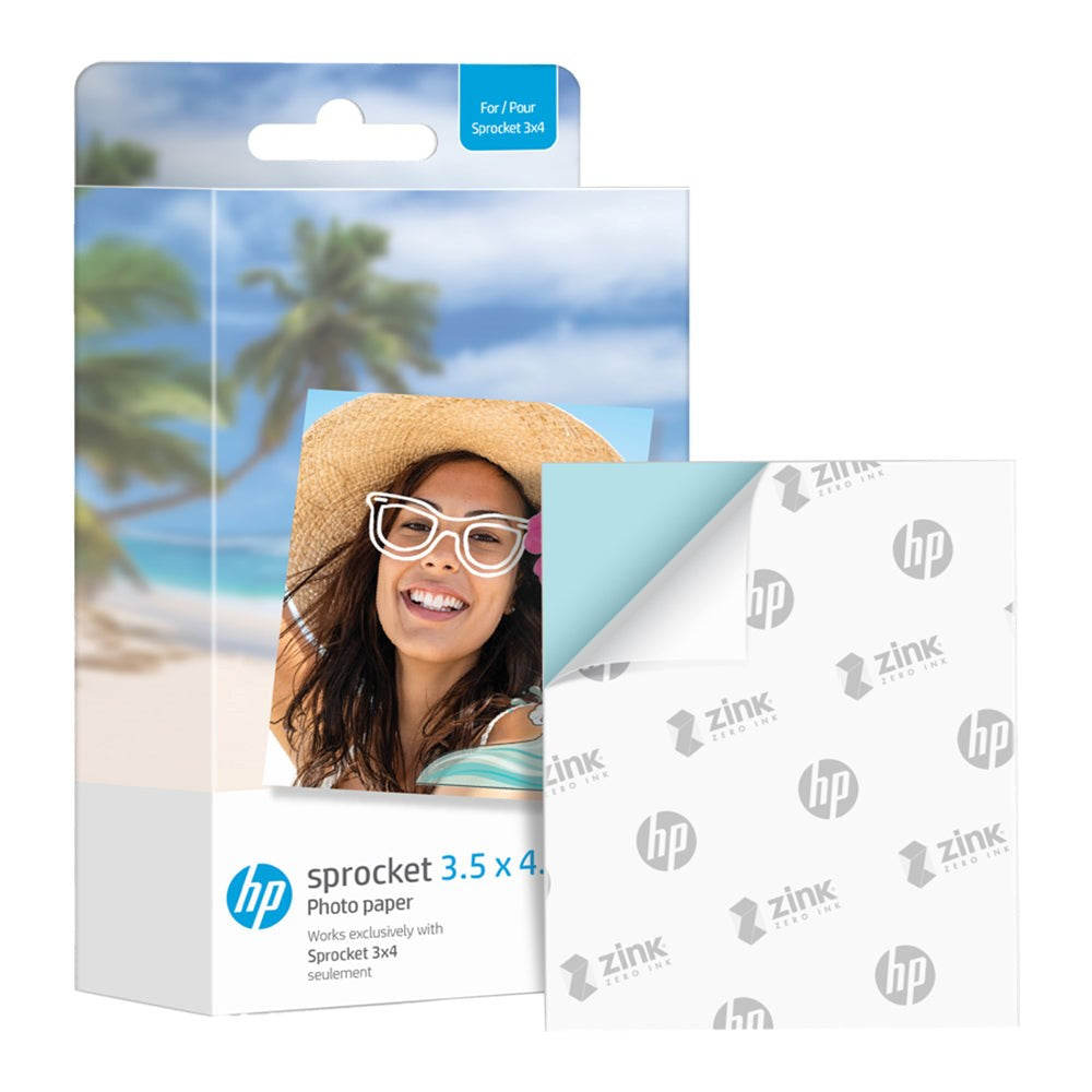 HP Sprocket (3x4) Photo Paper 8,9 x 10,8 cm - 50 pcs.