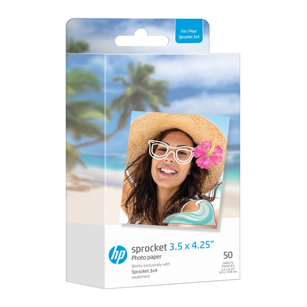 HP Sprocket (3x4) Photo Paper 8,9 x 10,8 cm - 50 pcs.