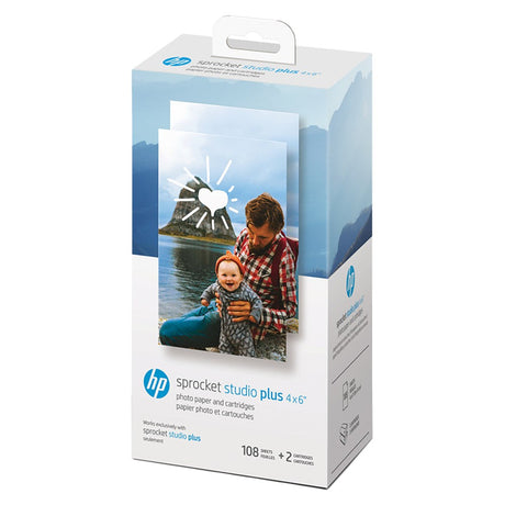 HP Sprocket Studio Plus Photo Paper & Cartridges 10 x 15 cm - 108 pcs.