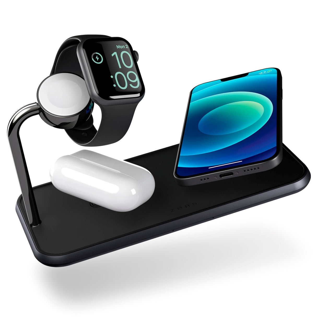 ZENS Triple Wireless Charger 20W (5W + 7.5W + 10W) Dual + Apple Watch