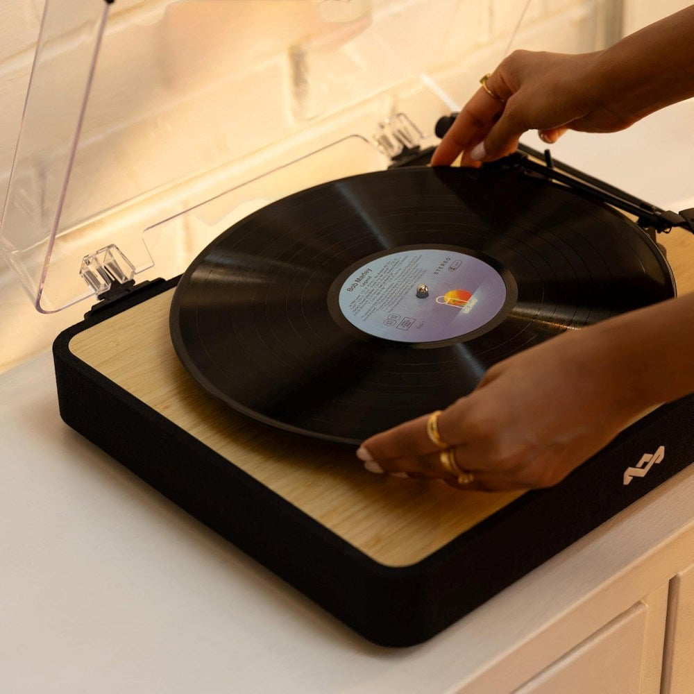 House of Marley Revolution Turntable - Black / Light Bamboo