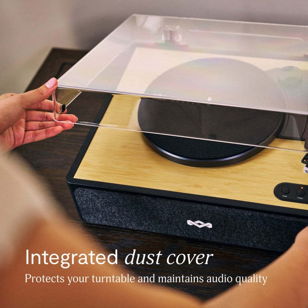 House of Marley Rise Up Turntable - Black / Light Bamboo