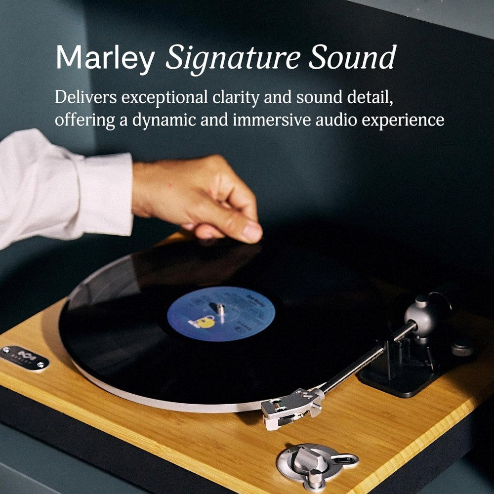 House of Marley Stir It Up Wireless 2 Turntable - Black / Light Bamboo