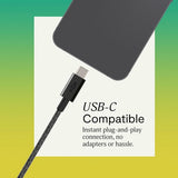 House of Marley Smile Jamaica USB-C In-Ear Headphones - Black