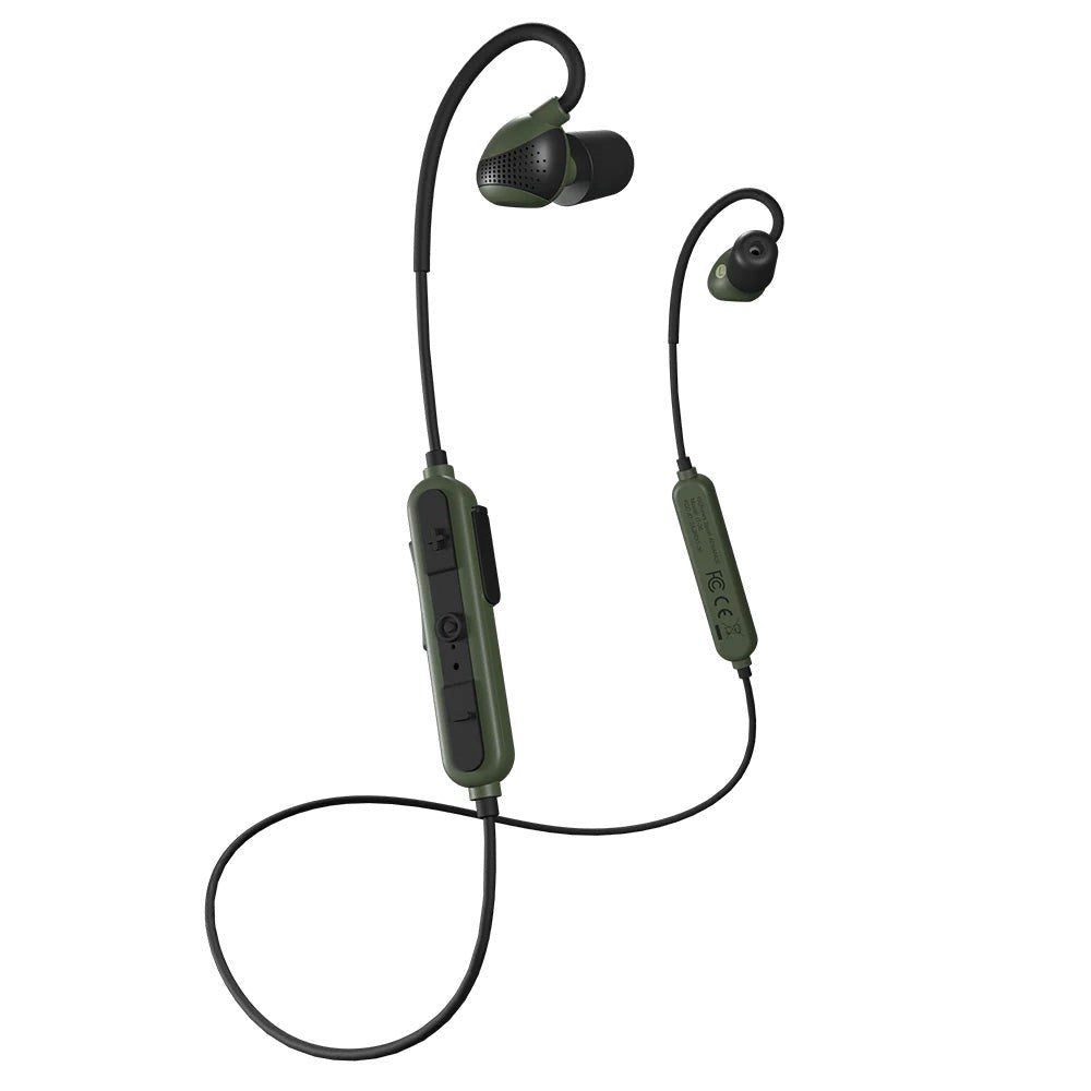 ISOtunes Sport ADVANCE Noise Canceling Bluetooth Hearing Protection for Shooting - Black / Green