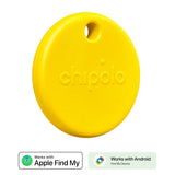 Chipolo POP Bluetooth GPS Tracker - Compatible with Apple Find My & Google's Find My Device - Yellow