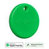 Chipolo POP Bluetooth GPS Tracker - Compatible with Apple Find My & Google's Find My Device - Green