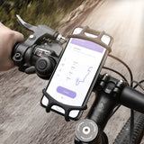 Floveme Universal Phone Holder For Bicycle - Black (Max Str. 15.7 cm)