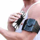 Universal Running Armband - Detachable Function & 360° Rotation - Max Mobile Length: 100-135mm - Black