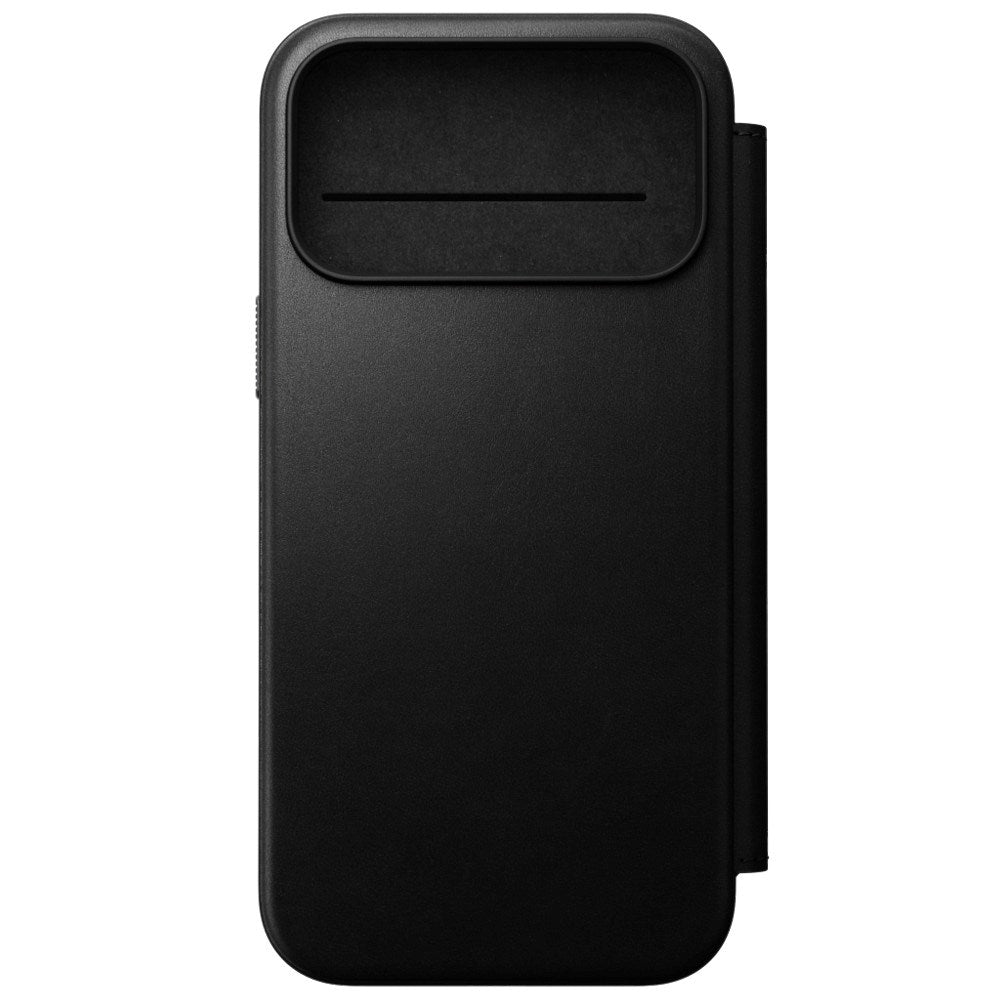 iPhone 18 Pro Nomad Modern Leather Folio Case - MagSafe Compatible - Black