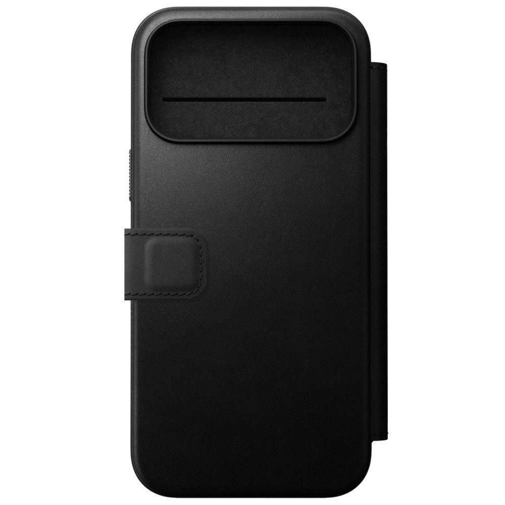 iPhone 18 Pro Nomad Modern Leather Folio Case - MagSafe Compatible - Black