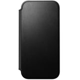 iPhone 18 Pro Max Nomad Modern Leather Folio Case - MagSafe Compatible - Black