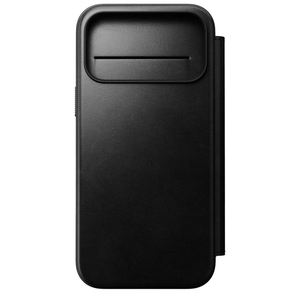 iPhone 18 Pro Max Nomad Modern Horween Leather Folio Case - MagSafe Compatible - Black