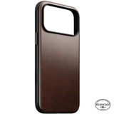 iPhone 18 Pro Max Nomad Modern Horween Leather Case - MagSafe Compatible - Rustic Brown