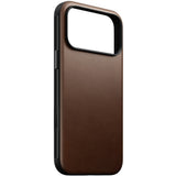 iPhone 18 Pro Nomad Modern Leather Case - MagSafe Compatible - Brown