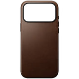 iPhone 18 Pro Nomad Modern Leather Case - MagSafe Compatible - Brown