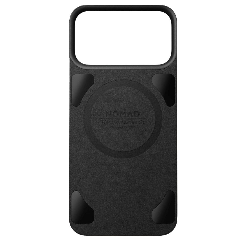 iPhone 18 Pro Nomad Magnetic Horween Leather Back Case - MagSafe Compatible - Black