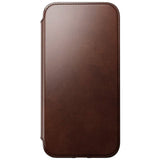 iPhone 14 Pro Max Nomad Modern Horween Leather Folio Case - MagSafe Compatible - Brown