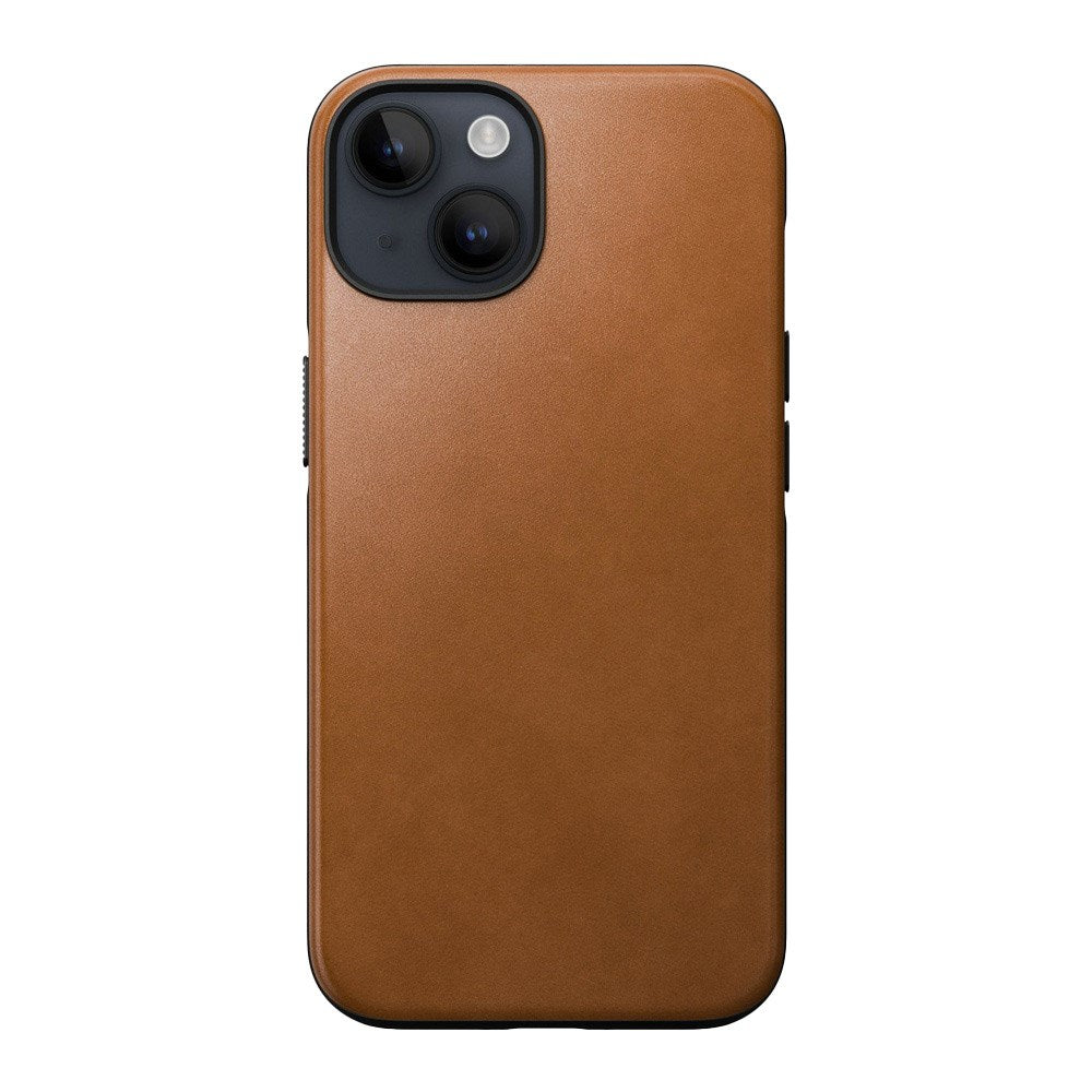 iPhone 14 Nomad Modern Leather Case - MagSafe Compatible - Tan