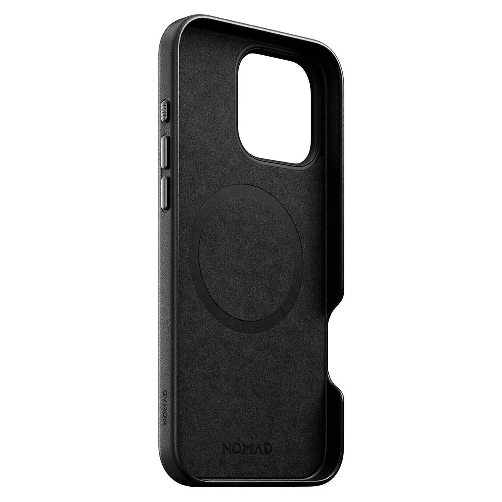 iPhone 16 Nomad Pro Max Traditional Leather Case - MagSafe Compatible - Black